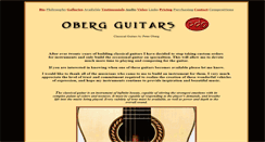 Desktop Screenshot of obergguitars.com