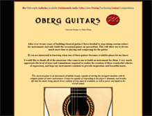 Tablet Screenshot of obergguitars.com